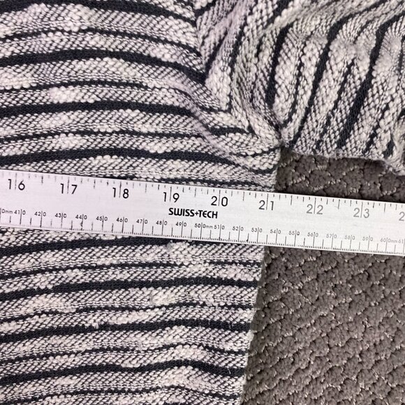 Kuhl Women's Cardigan Sweater Open Front Asymmetrical Gray Striped Marled Medium - Picture 7 of 12